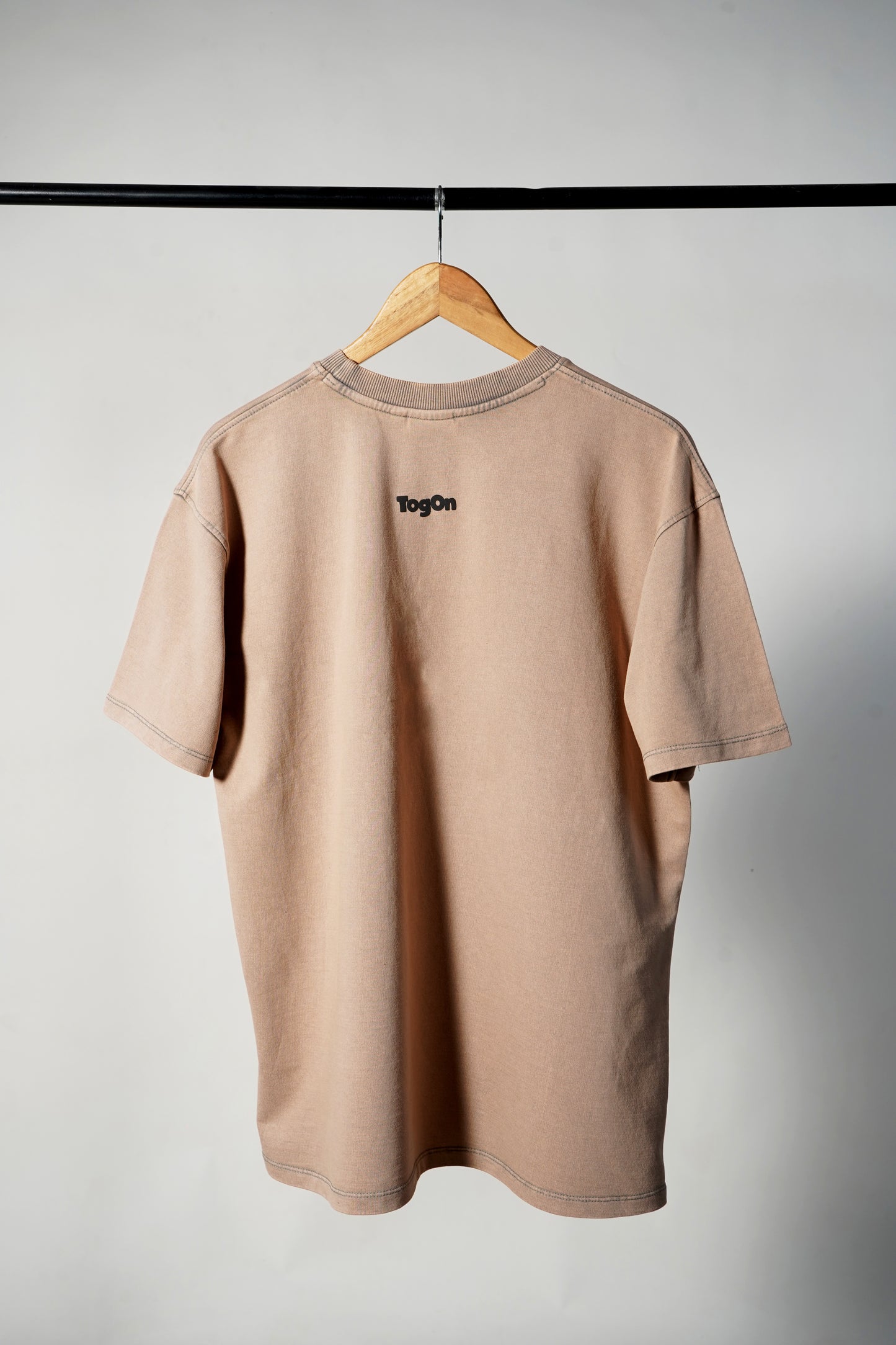 "Katalyst" Oversized Stone Washed - Hazel T-Shirt