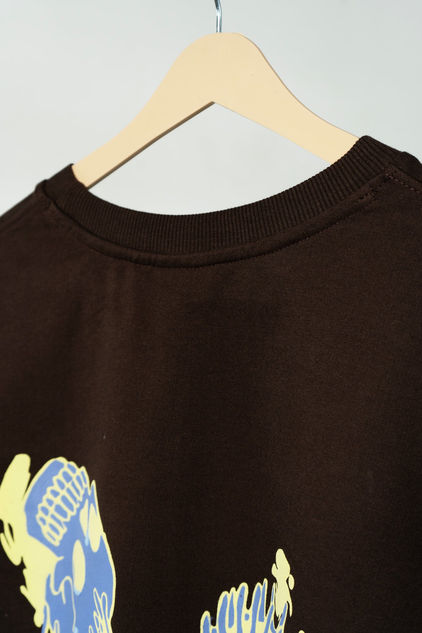 "Venus Flytrap" Oversized Dark Brown T-Shirt